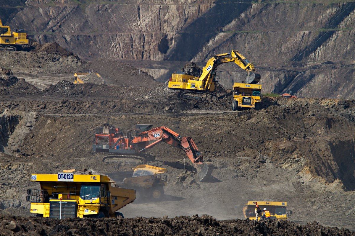 Stock photo representing grading and earthmoving equipment
